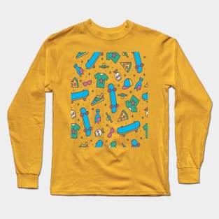 Skater Doodle Long Sleeve T-Shirt